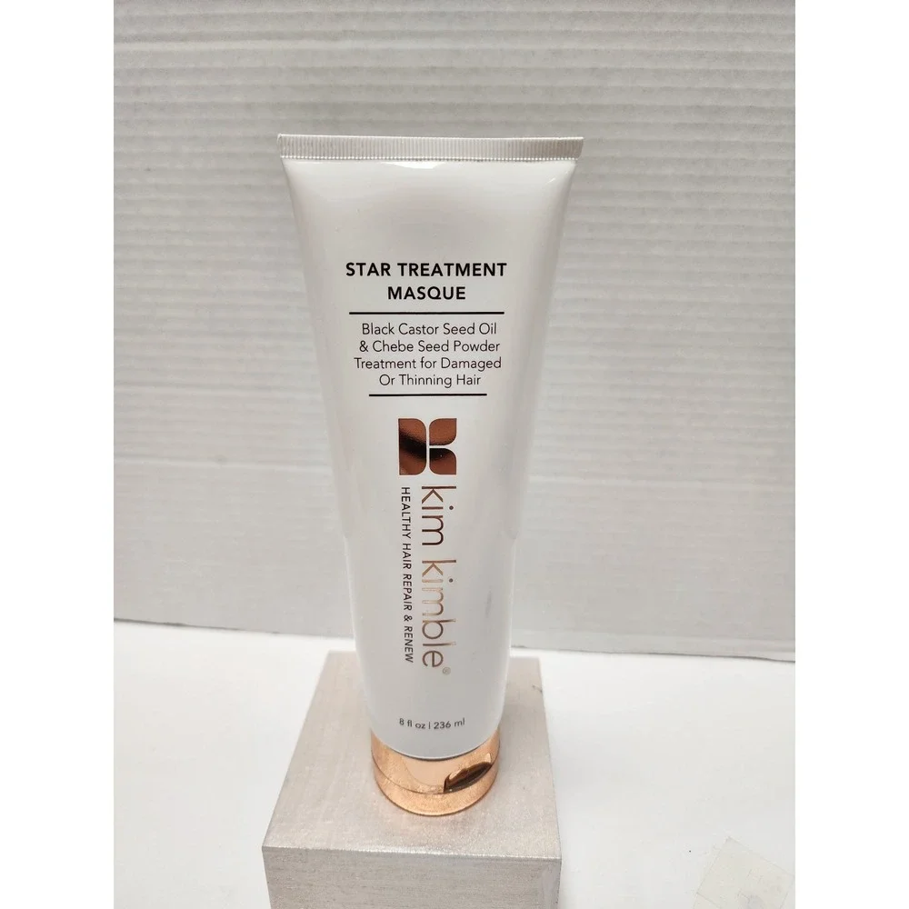 New Kim Kimble Star Treatment Masque damaged thinning Hair castor seed oil chebe